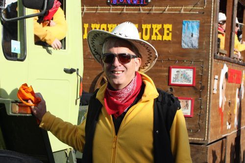 Beim Faschingsumzug in Rankweil gab es einige Cowboys.  Thomas Knobel
