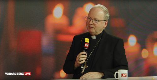 Bischof Benno Elbs war nach dem Aschenritual Gast bei Vorarlberg LIVE.