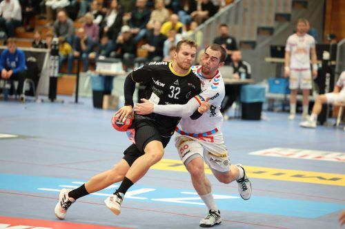 Das Hinspiel verlor Bregenz Handball zuhause gegen die Fivers. Ob es am Sonntag zu einer Revanche reicht, bleibt offen – die Festspielstädter stecken in der Krise. hartinger