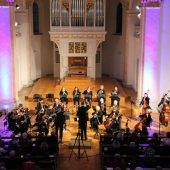 Olympisches Flötensoli im Orchester