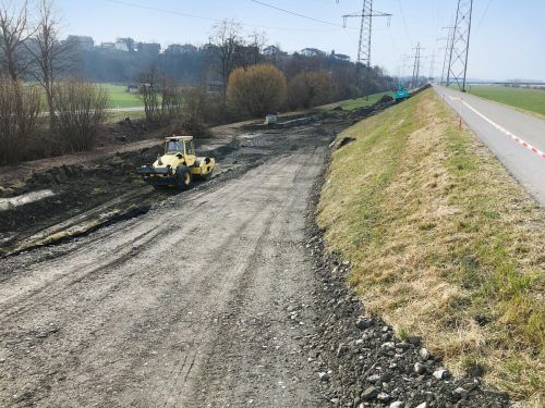 Der Baubereich erstreckt sich von der Ehbachbrücke bis zur Gemeindegrenze Koblach-Mäder.  IRR