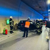 Verletzter bei Unfall im Pfändertunnel