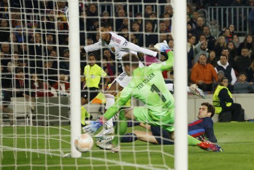 Der Treffer von Marcus Rashford zum 1:1-Ausgleich. Reuters