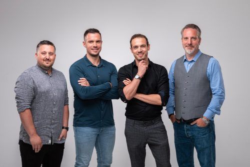 Die TOWA-Geschäftsführung (v. l. n. r.): Markus Grabher, Florian Wassel, Matteo Ender und Karsten Krause-Ablaß. FA