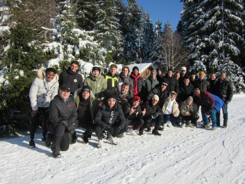 Ein Gruppenfoto vom Ausflug zur Dornbirner Hütte. FCD