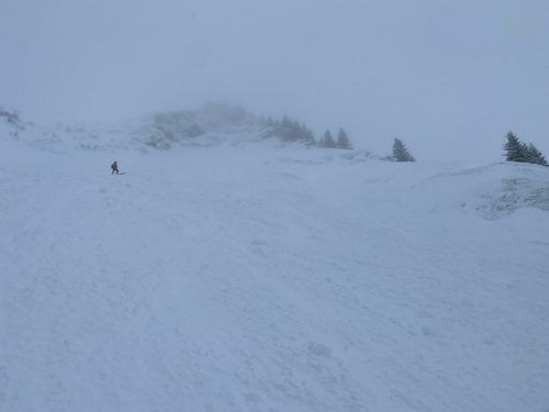 Ein 55-Jähriger starb am Freitag im Kleinwalsertal unter dieser Lawine. Polizei