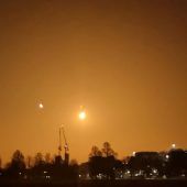 Lichtschauspiel über dem Ärmelkanal