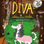 Eine Diva auf vier Pfoten allein im Wald