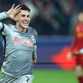 Salzburgs Capaldo bejubelt Siegtor gegen die Roma. »C3