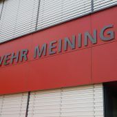 Feuerwehrauto und Kanalarbeiten