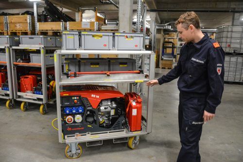 Im Feuerwehrhaus sind alle nötigen Gerätschaften vorhanden.
