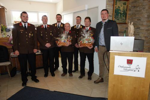 Im Rahmen der JHV wurden Siegfried Vith und Wolfgang Breuß geehrt.  OF Übersaxen