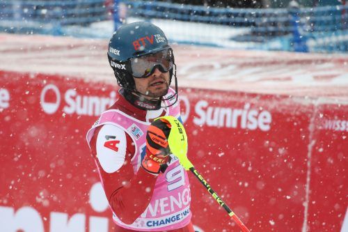 Im Schneegestöber von Palisades Tahoe will Johannes Strolz zurück zu alter Stärke. Gepa