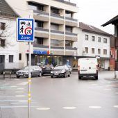 Tempo 20 in der Begegnungszone Hard