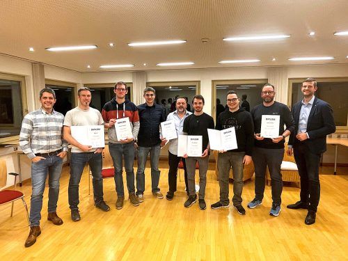 In Hittisau wurden den Führungskräften die Diplome überreicht. V.E.M.