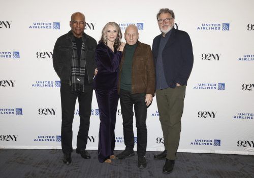 Michael Dorn, Gates McFadden, Patrick Stewart und Jonathan Frakes bei der Premiere. AP