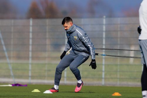 Mit vollem Eifer absolvierte Husein Balic die ersten Trainingseinheiten. Selina Meier