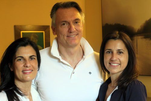 Natascia Gazzana (v.l.), Andrej A. Tarkowski und Raffaella Gazzana gestalten den Abend. Jörg