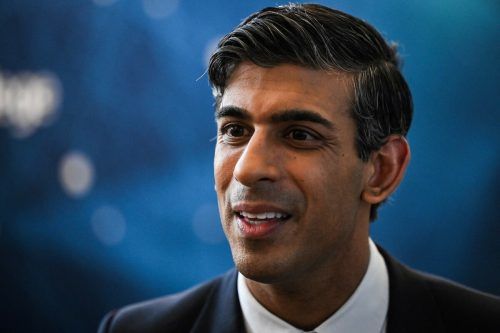 Rishi Sunak führt Gespräche, um den Brexit-Konflikt mit Nordirland zu lösen. AFP