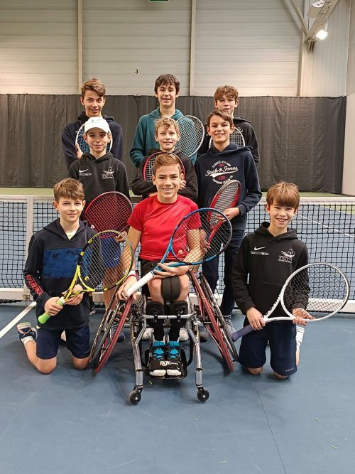 Rollstuhltennisspieler Maxi Taucher gewann sieben seiner acht Matches. VA