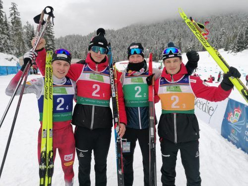 Severin Reiter, Kilian Gütl, Paul Walcher und Samuel Lev gewannen völlig verdient die Bronzemedaille. ÖSV