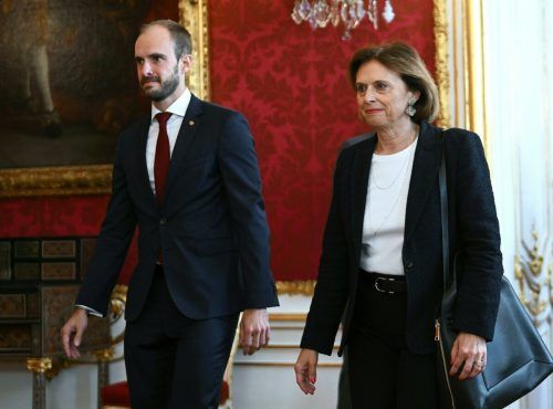 Susanne Kraus-Winkler und Florian Tursky wurden im Mai 2022 vom Bundespräsidenten angelobt.