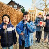 Kirchdorfer Volksschüler pflanzen Baum gegen das Bienensterben