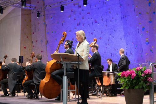 Veranstalterin Marlies Wagner bei der Eröffnung des Festivals im Jahr 2021. LCF/HURNAUS