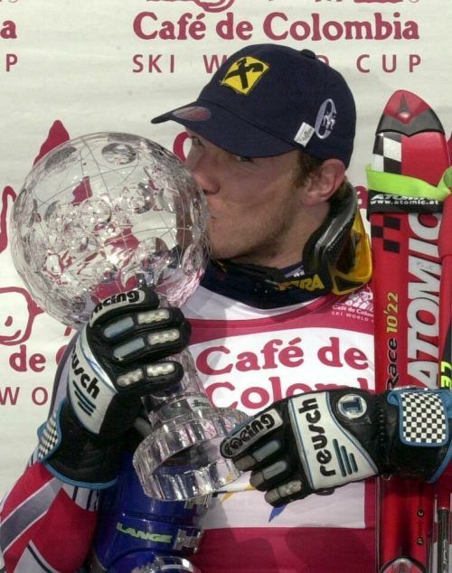 1999/2000 dominierte Hermann Maier den Ski-Weltcup. Archiv/Gindl
