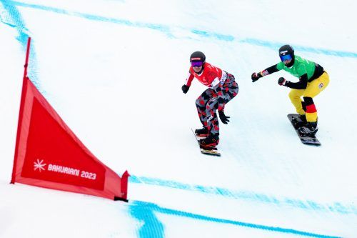 Alessandro Hämmerle (l.) vor seinem deutschen Rivalen. Gepa (2)