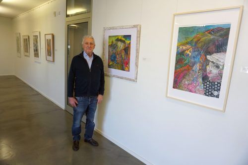 Alwin Rohner in seiner Köhnlein-Ausstellung. HAPF/4