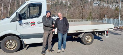 Andreas Eberle (l.) hat das Unternehmen von Walter Meusburger gepachtet und will es weiterführen.  meusburger
