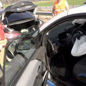 Auf Autobahn gegen Pkw geprallt