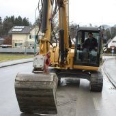 Baumaßnahmen in der Montfortstraße im Gang