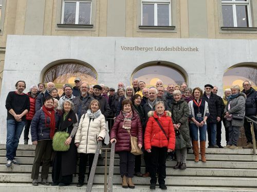 Die Wolfurter Senioren besichtigten die neue Landesbibliothek.  50plus Wolfurt