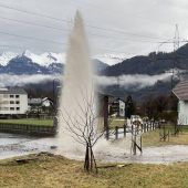 Wasserfontäne in Bürs