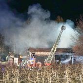 Brand in Lagerhalle