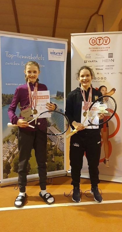 Filippa Gosch (l.) und Isabella Bereuter holten ÖM-Silber und -Bronze. Privat