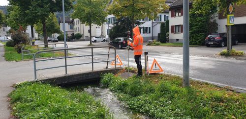 Für die Arbeiten am Kanalnetz sind mehrere Arbeitsgänge erforderlich. stadt feldkirch