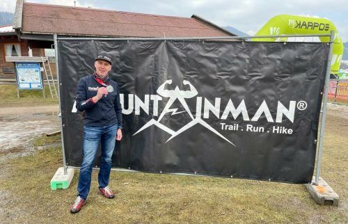 Harald Raffler beim Mountainman Wintertrail. dieter reis