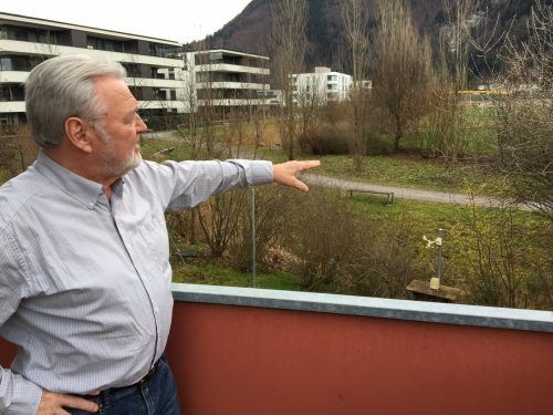 Josef Böhler und rund 40 weitere Anrainer kämpfen gegen die Ansiedlung eines Logistikunternehmens in Dornbirn-Wallenmahd.