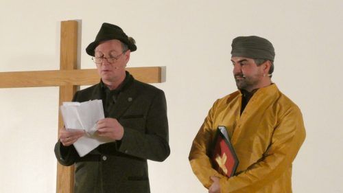 Manfred Kräutler (l.) und Markus Lins präsentierten den Lochauer Senioren ihr neues Kabarett.  50Plus Lochau