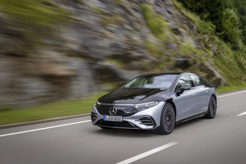 Mercedes-Benz EQS: State of the Art-Limousine, 5,216 Meter lang, mit vollelektrischem Antrieb und allem an Ausstattung, was zu einer S-Klasse gehört.