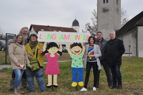 Simone Fritsch, Manfred Juli, Sandra Juli, Elisabeth Rosche, Markus Fritsch sowie Bürgermeister Thomas Lampert.