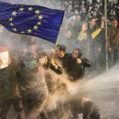 Heftige Proteste in Georgien