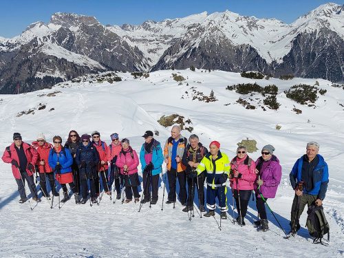 Winterliche Natur bei der Wanderung mit dem Kneippverein am Sonnenkopf. KAC Götzis