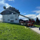 Dachstuhlbrand: Haus in Dornbirn evakuiert