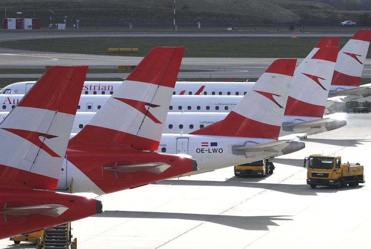 Die AUA-Maschine kehrte auf den Flughaften Wien-Schwechat zurück. ⇒symbolbild Apa