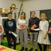 Spontane Lesung in der Bücherei
