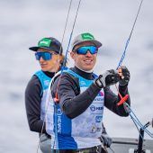 Vadlau/Mähr im Medal Race am Podest